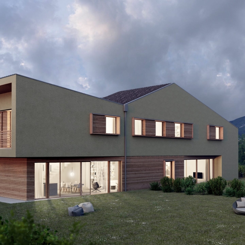 rendering modern interior design architecture building