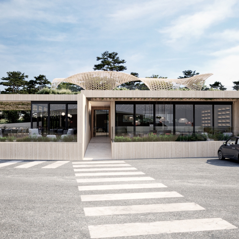 rendering interior design ristorante restaurant sardegna