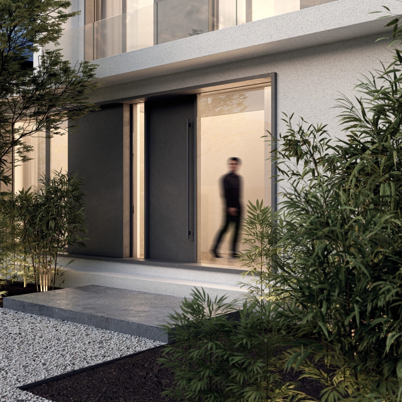 rendering modern interior design architecture building